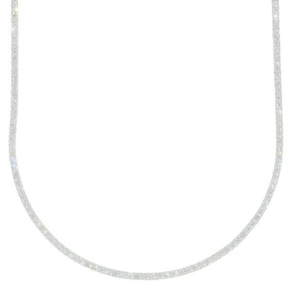 White Gold Tennis Chain - 14K Gold - DIA11.90CT - 24.30G - 22" inches