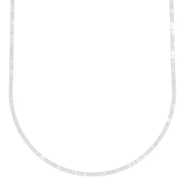 White Gold Tennis Chain - 18K Gold - DIA9.28CT - 22.40G - 21" inches