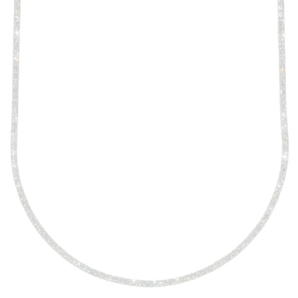 White Gold Tennis Chain - 18K Gold - DIA9.26CT - 22.40G - 21" inches