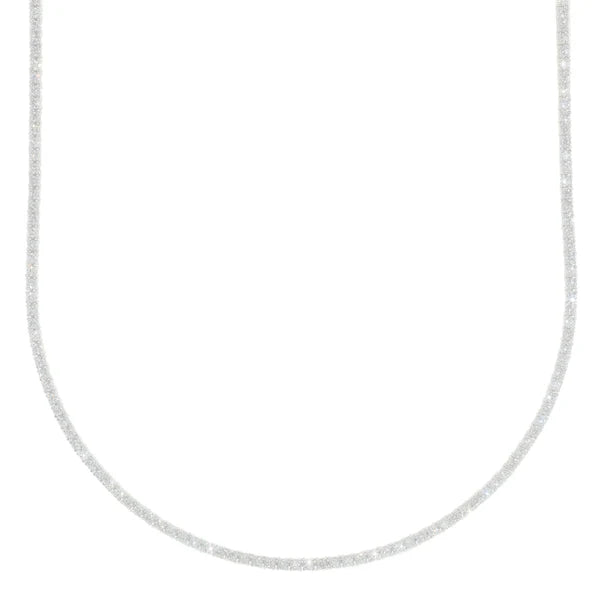 White Gold Tennis Chain - 14K Gold - DIA5.82CT - 18.60G - 22" inches