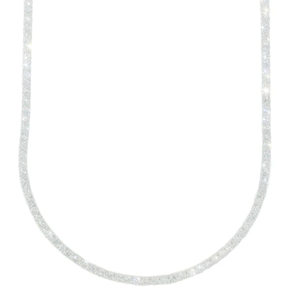 Woman's Tennis Chain - 14K Gold - White Gold - DIA 20.97CT - 26.30G - 16" inches