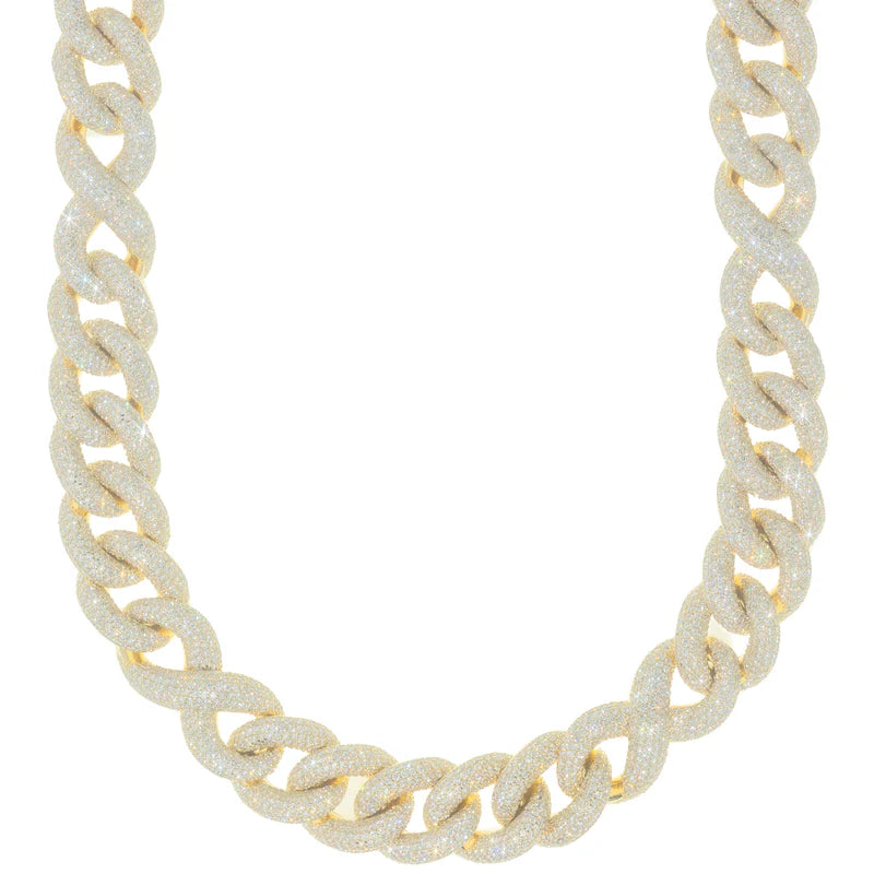 Infinity Link Chain - 14K Gold - Yellow Gold - 521.50 G - DIA 49.17Ct - 22" inches