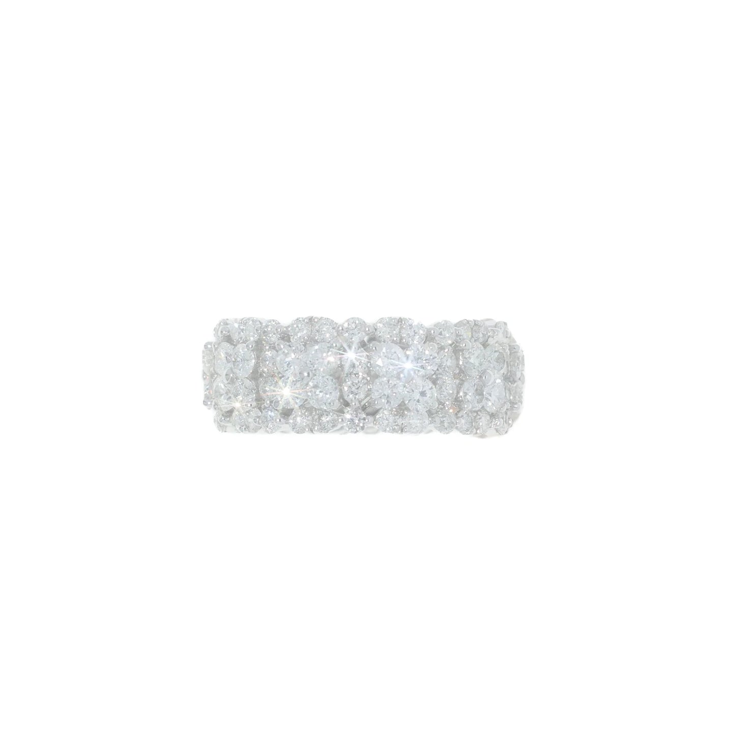 Eternity Ring – 18K – White Gold 5.22g – D 5.05 CT