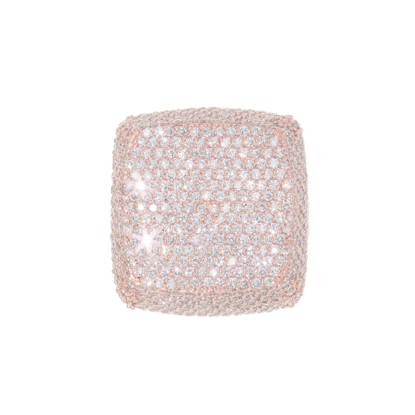 Ring With Diamonds - 10K - Rose Gold 28.3g - D 11.51 CT