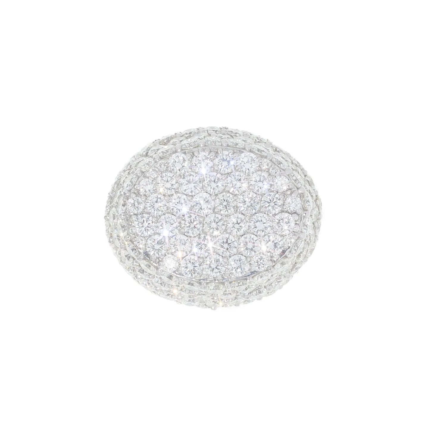 Ring With Diamonds - 14K - White Gold 21.90g - D 16.61 CT