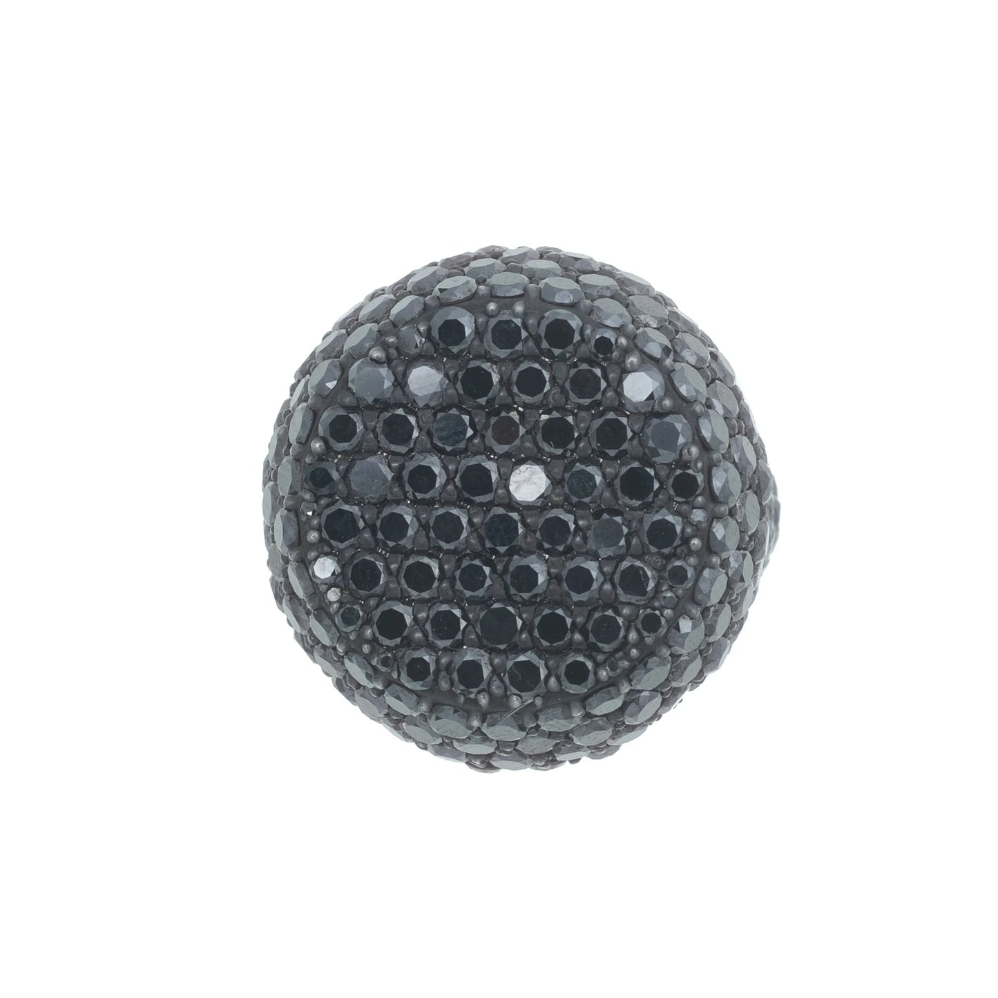 Ring With Black Diamonds – 14K – Black Gold 24.90g – D 23.19 CT