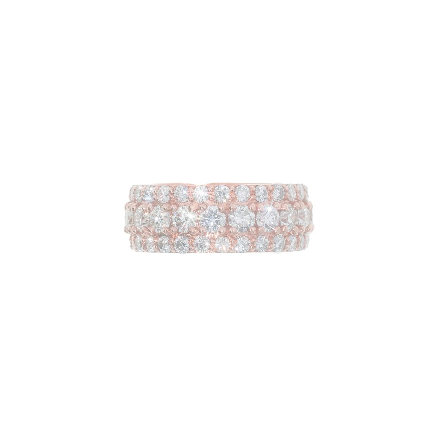 Eternity Ring - 10K - Rose Gold 21.20g - D 10.45 CT