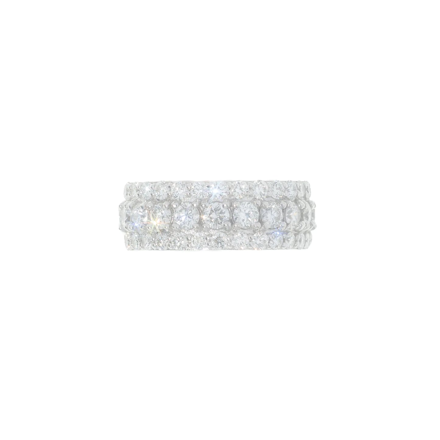 Eternity Ring - 10K - White Gold 21.20g - D 10.45 CT