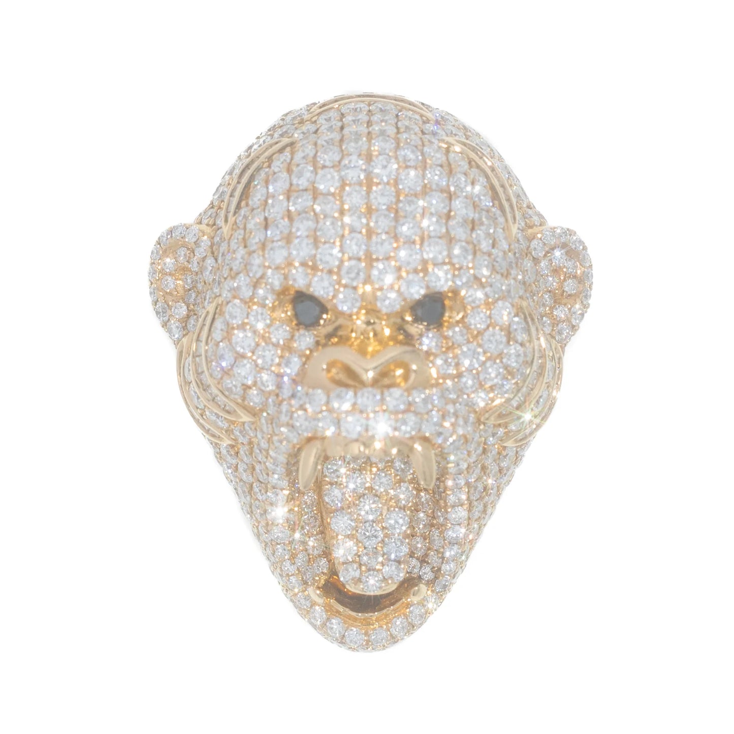 Gorilla Ring – 14K – Yellow Gold 37.7g – D 13.95 CT
