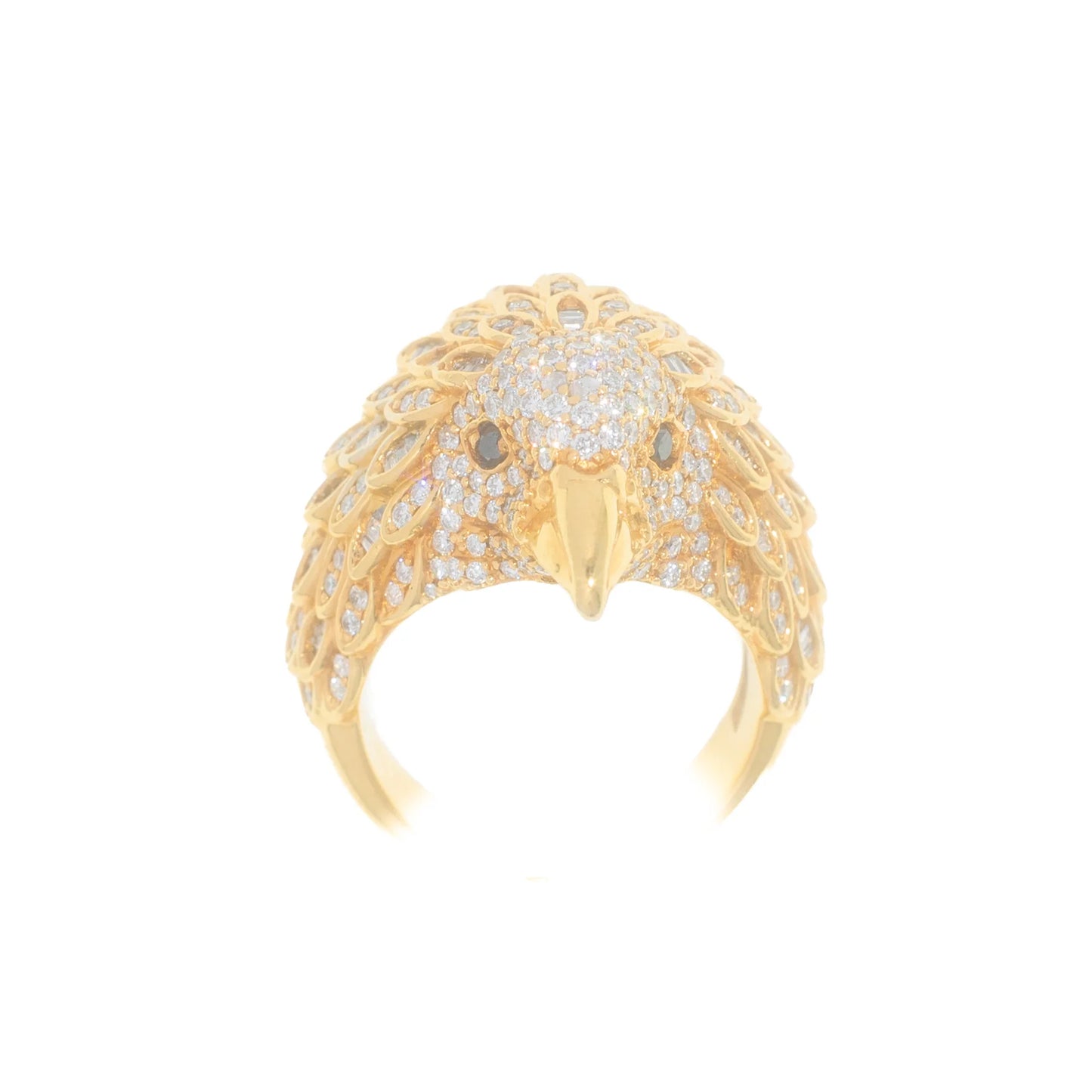Eagle Ring – 14K – Yellow Gold 44.0 g – D 2.85 CT