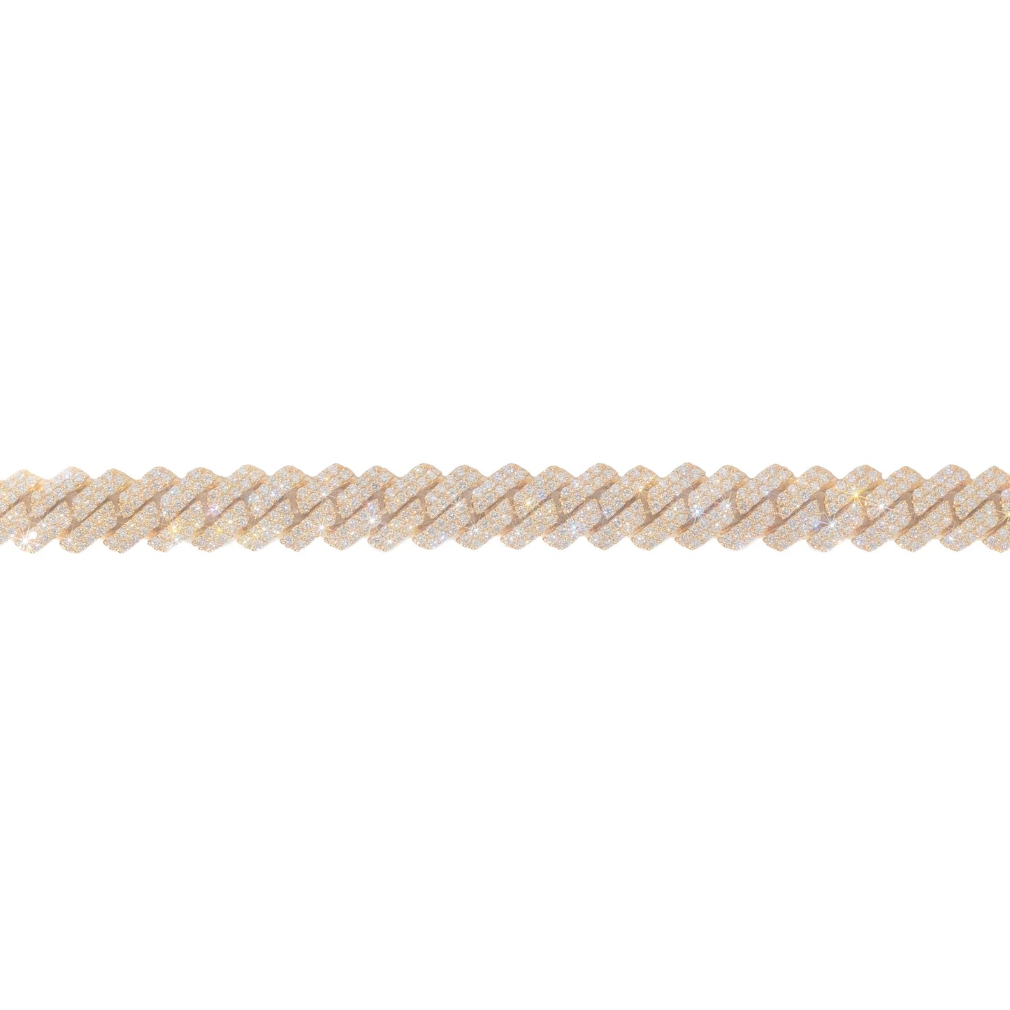 Cuban Link Bracelet - 10K - Yellow Gold 99.70g - D 14.20 ct - 7 inches