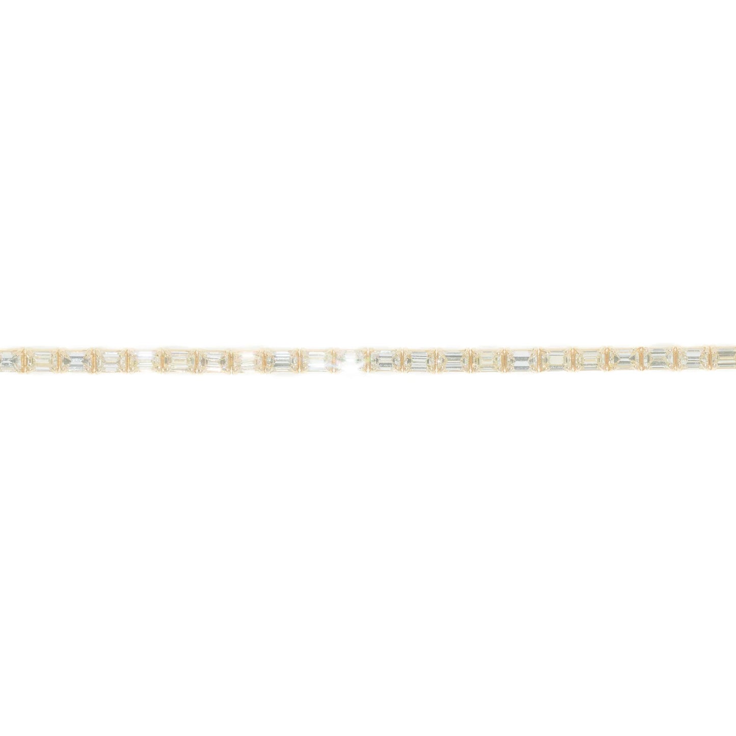 Tennis Link Bracelet - 14K - Yellow Gold 11.5g - D 8.53 CT - 8 inches