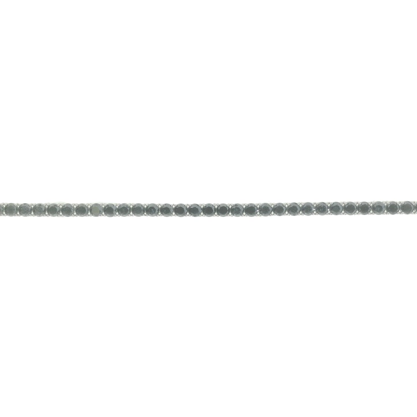 Tennis Bracelet With Black Diamonds - 14K - White Gold 10.0g - D 7.84 CT - 8 inches