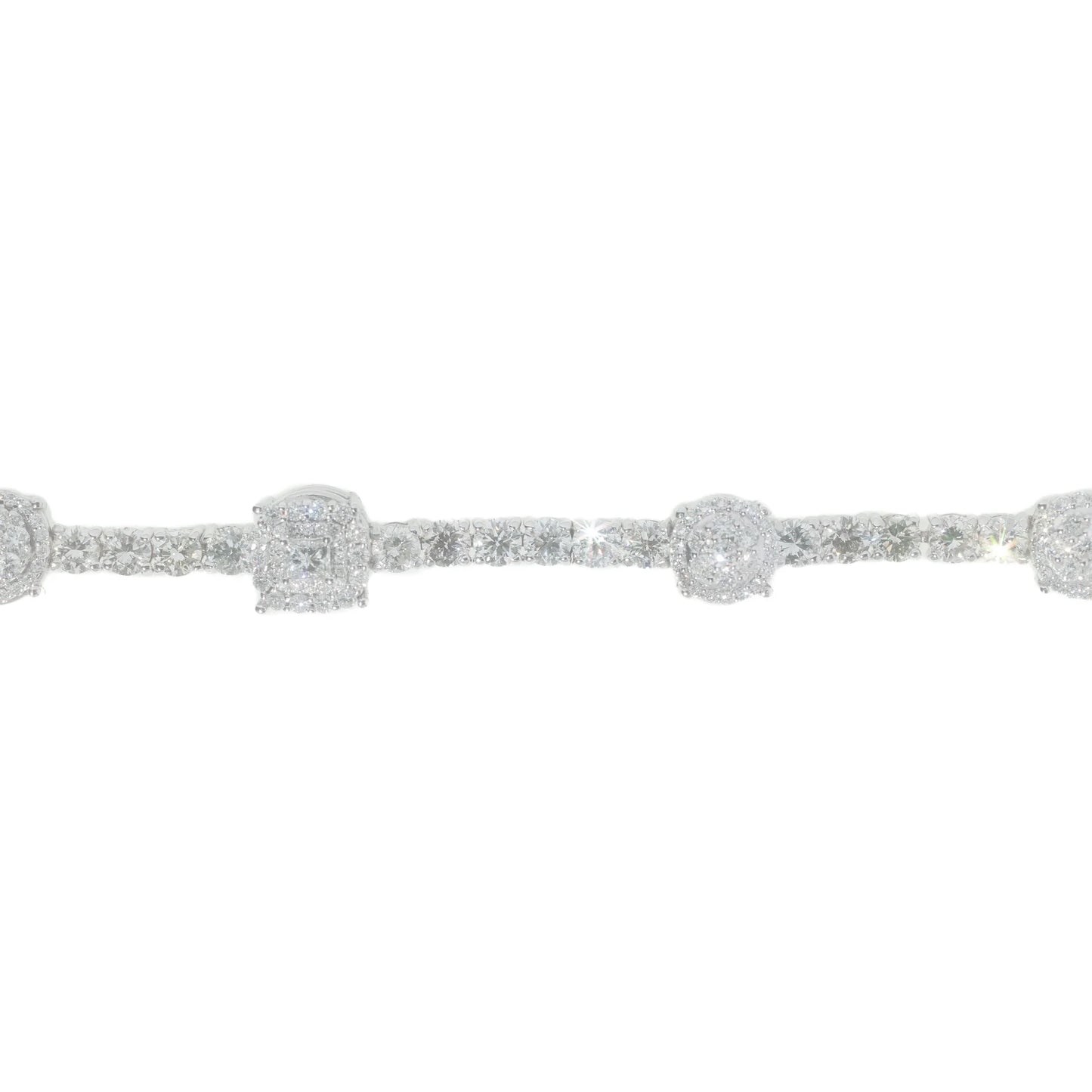 Tennis Bracelet - 14K - White Gold 21.1g - D 11.27 CT - 8 inches