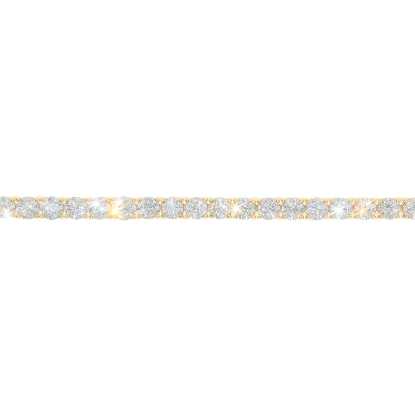 Tennis Bracelet – 14K – Yellow Gold 26.8g – D 18.35 CTW – 8 inches