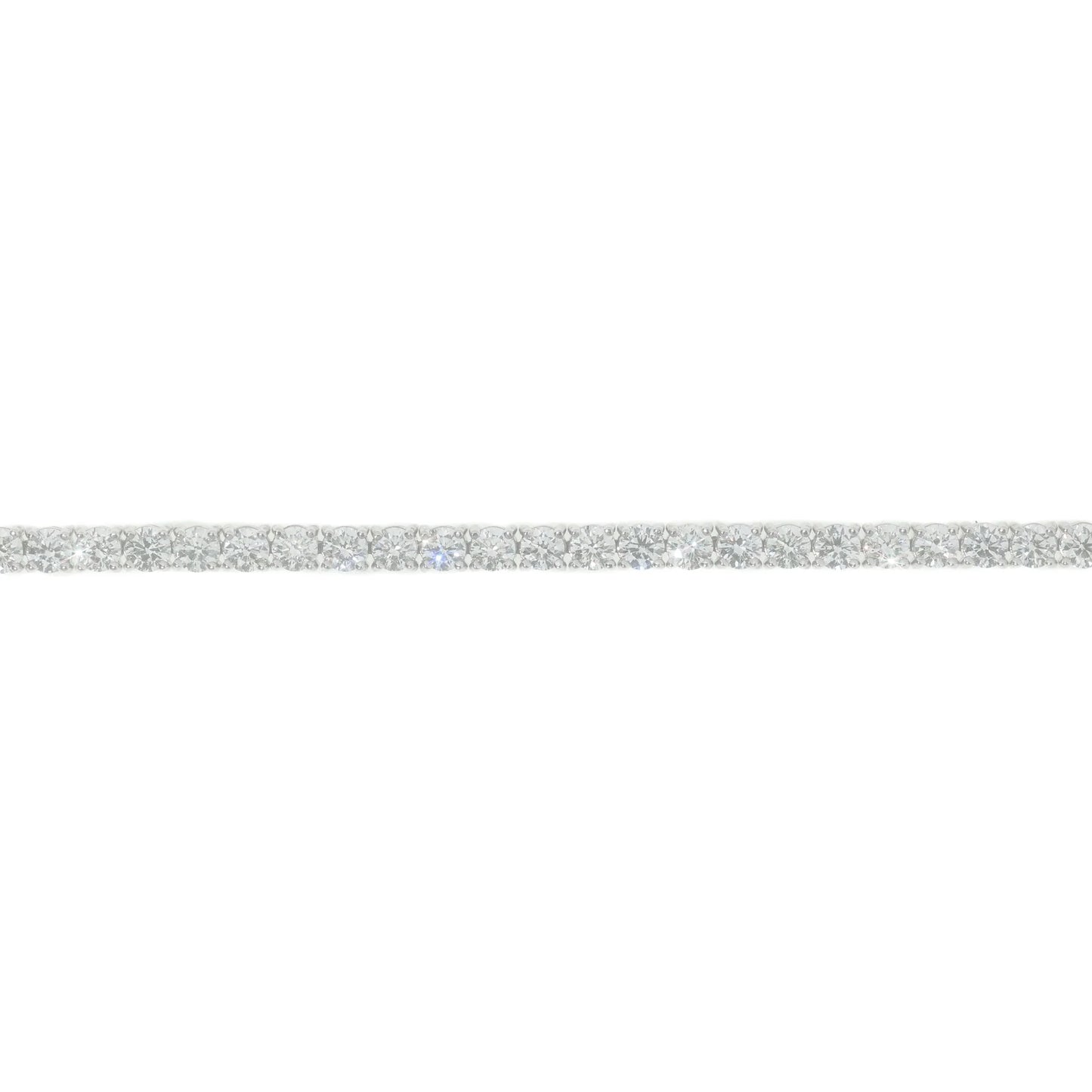Tennis Bracelet - 14K - White Gold 14.4 g - D 10.09 CT - 8 inches