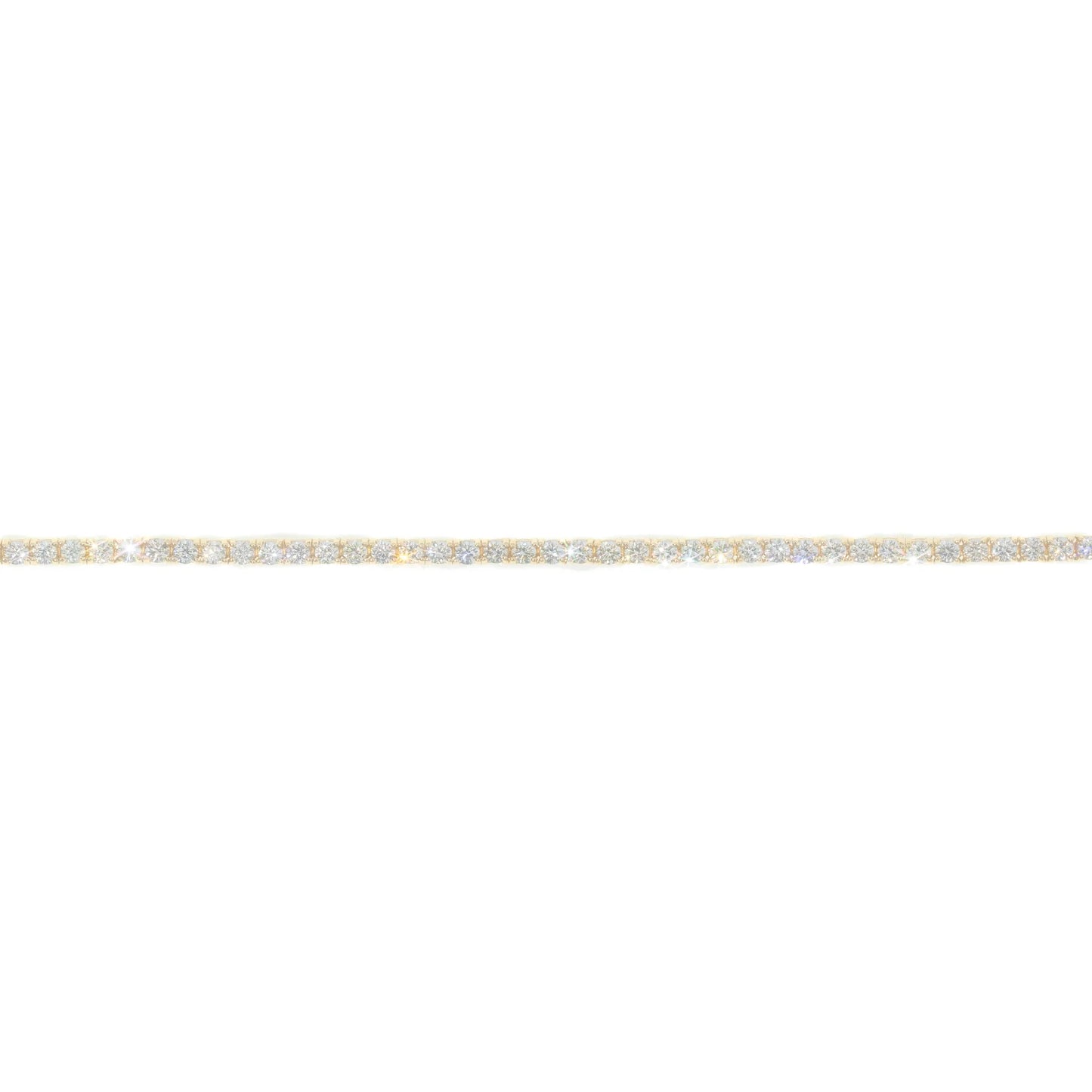 Tennis Bracelet - 14K - Yellow Gold 7.55g - D 5.40 CT - 8 inches