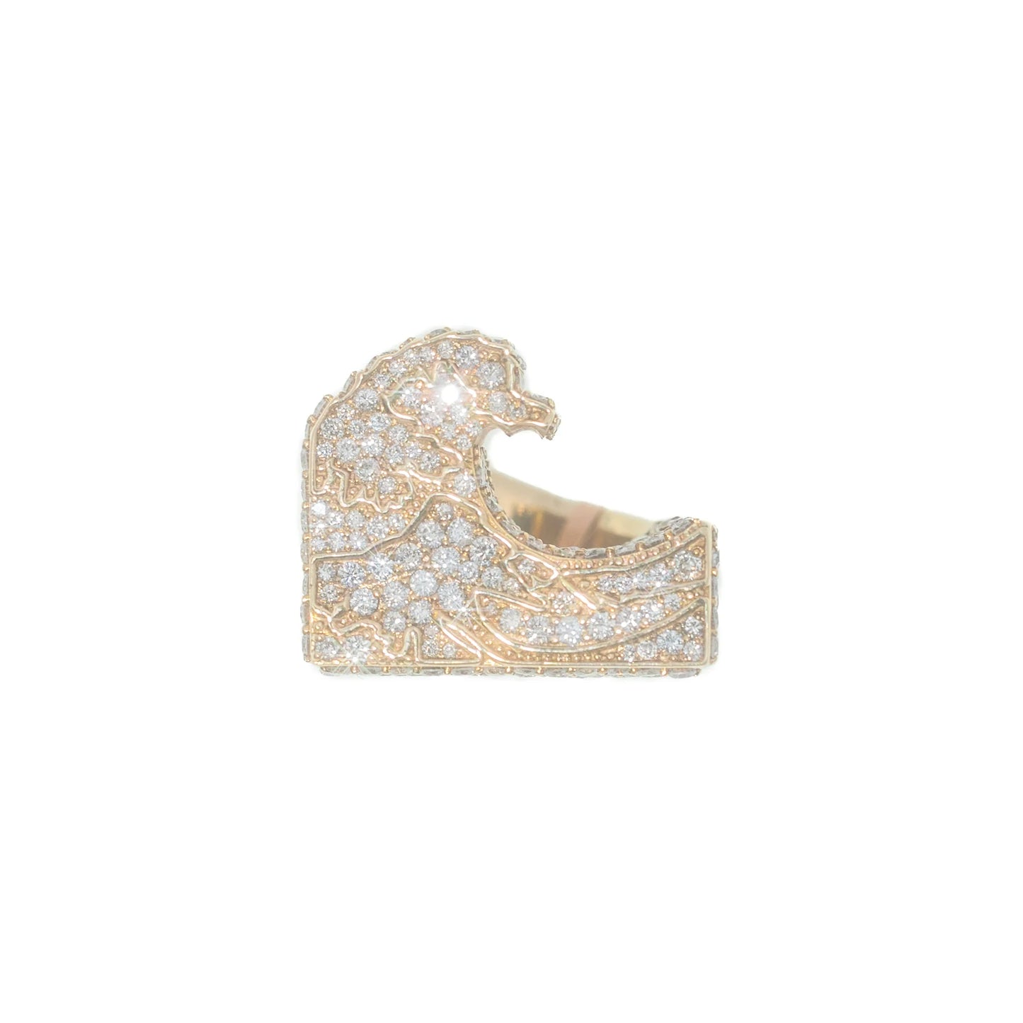 Wave Ring - 10K - Yellow Gold 23.20g - D 5.50 CT