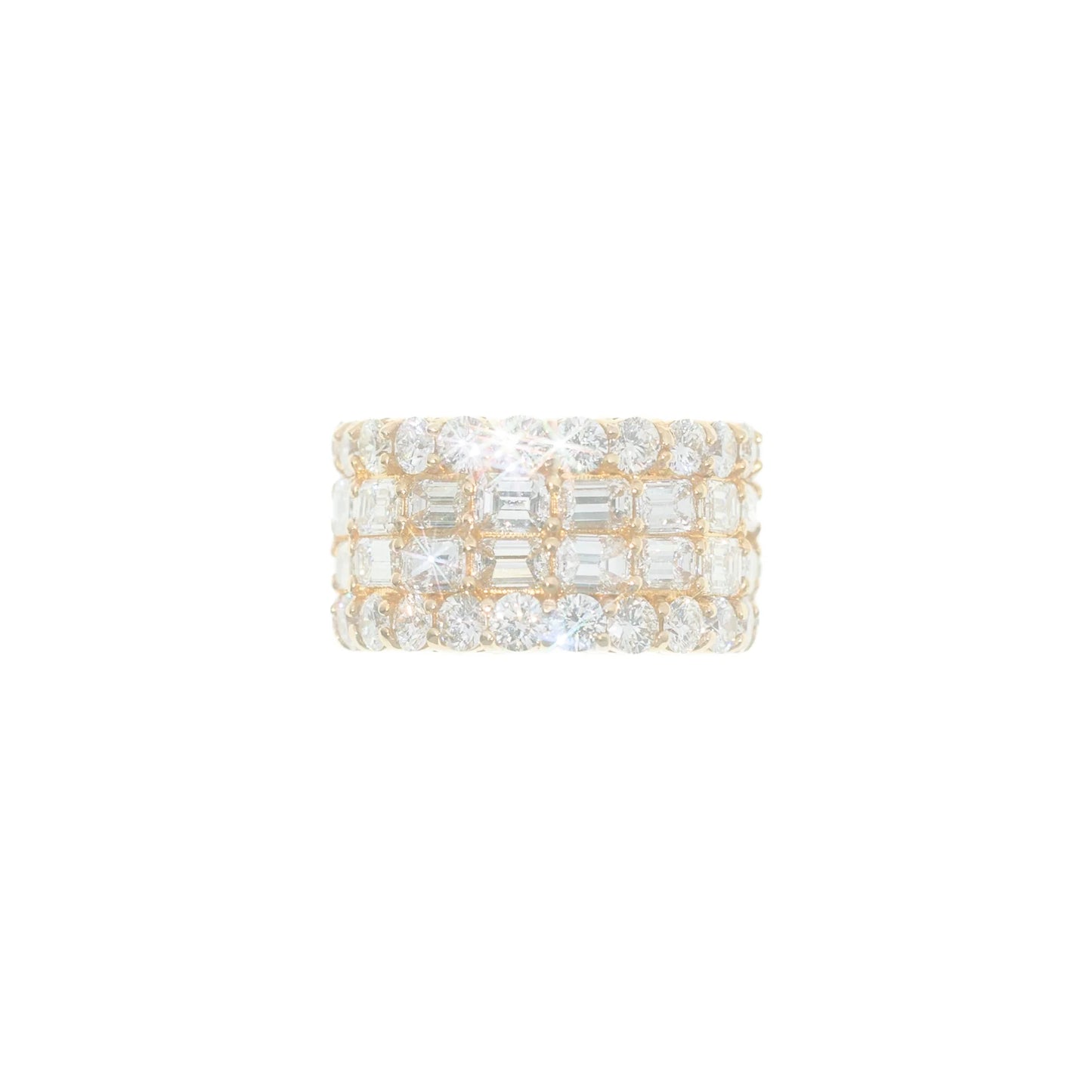 Eternity Ring - 14K - Yellow Gold 17.80g - D 14.38 CT