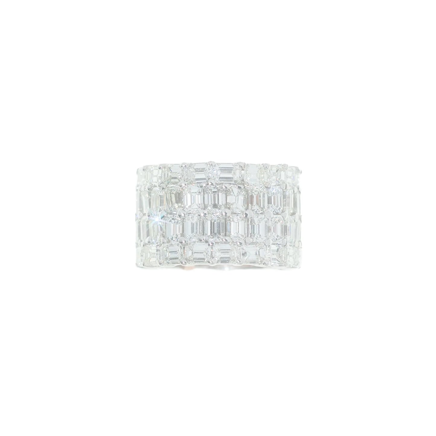 Eternity Ring - 18K - White Gold 17.0g - D 18.08 CT