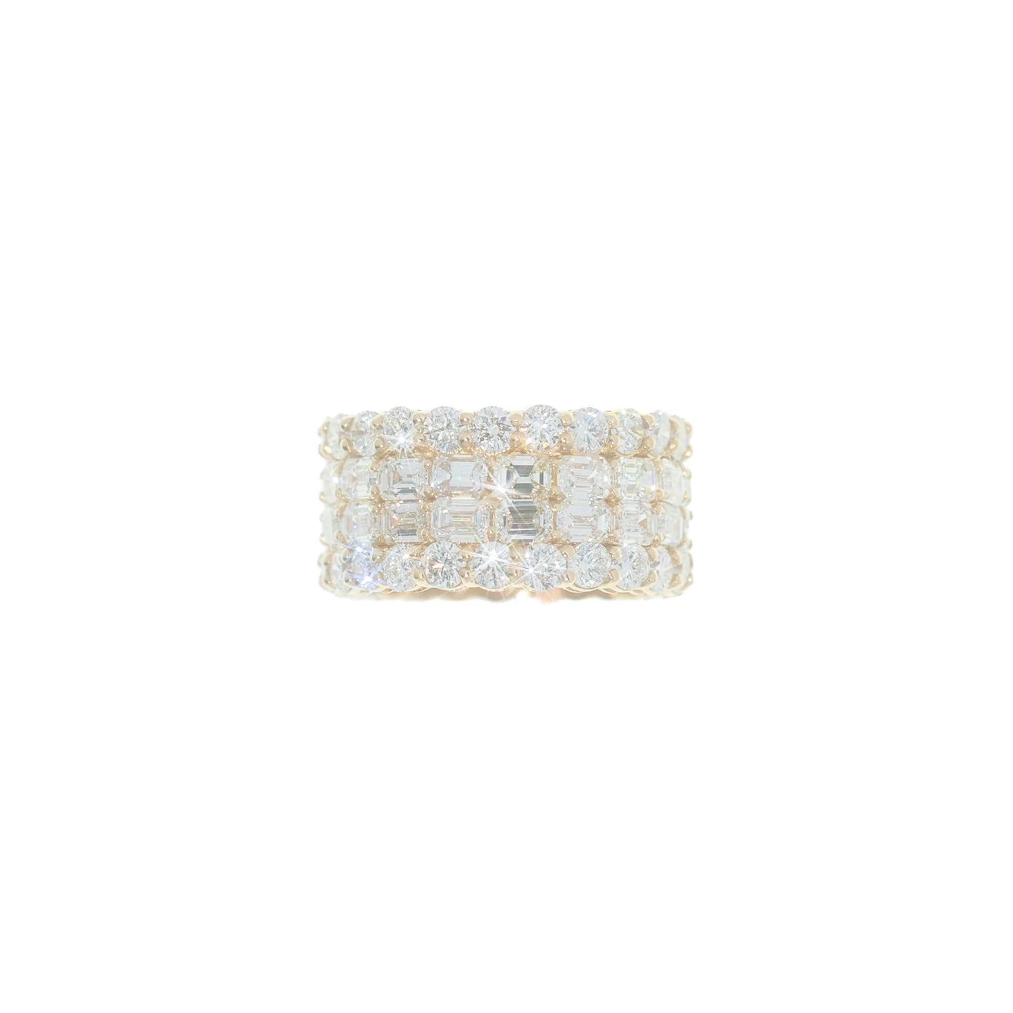 Eternity Ring - 10K - Yellow Gold 7.50g - D 4.17 CT / EM 5.54 CT