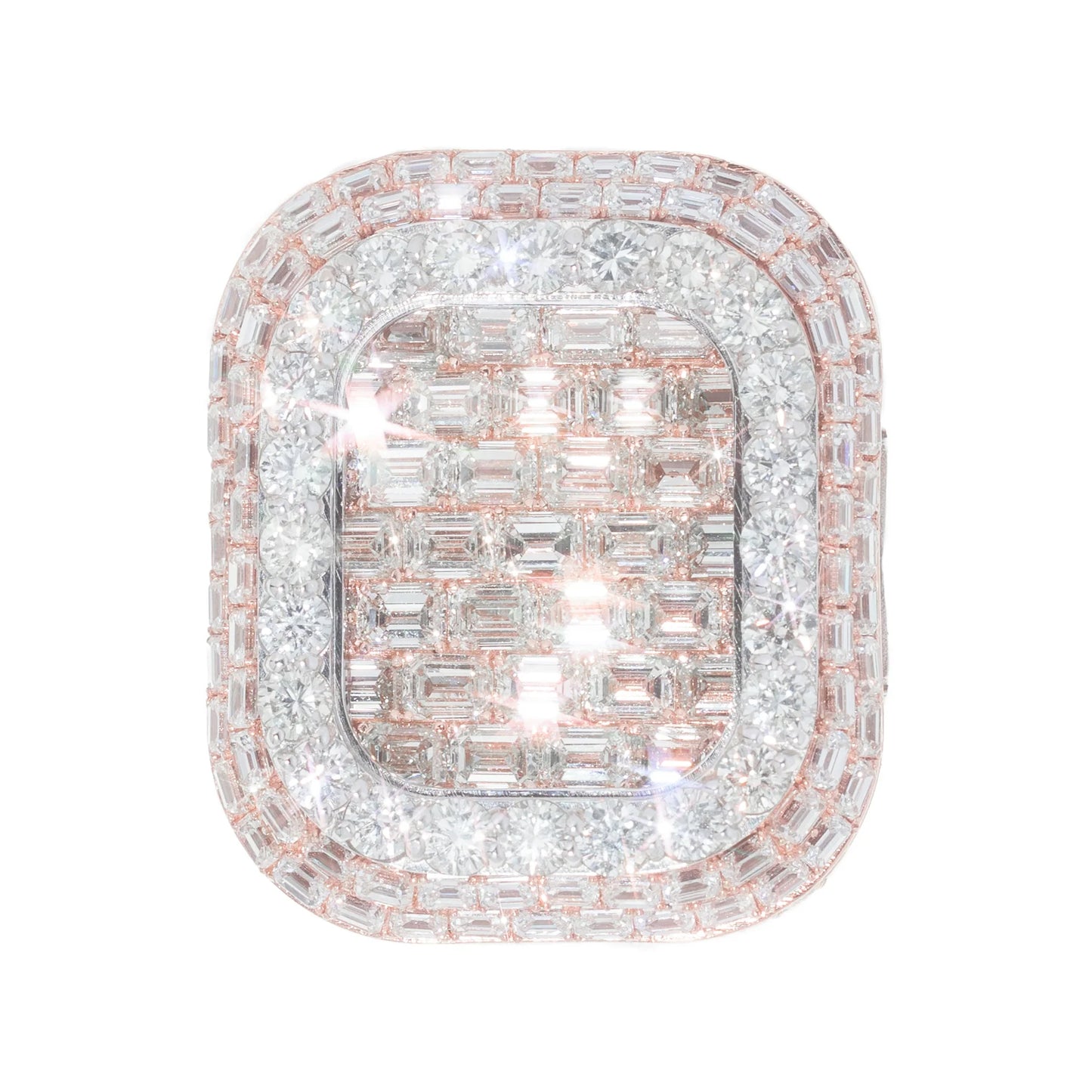 Championship Ring - 10K - Rose / White Gold 76.70g - D 11.62 CT / EM 17.28 CT
