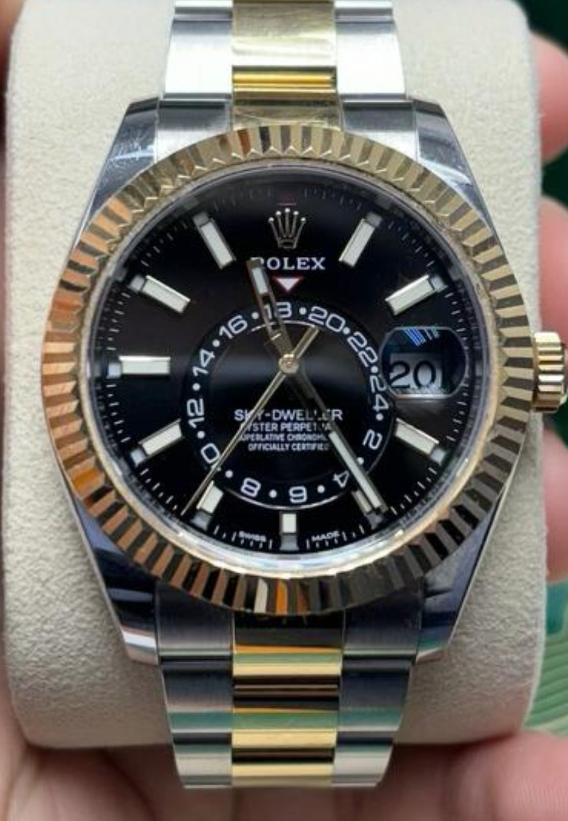 Rolex Sky-Dweller Black Dial Two Tone 2021
