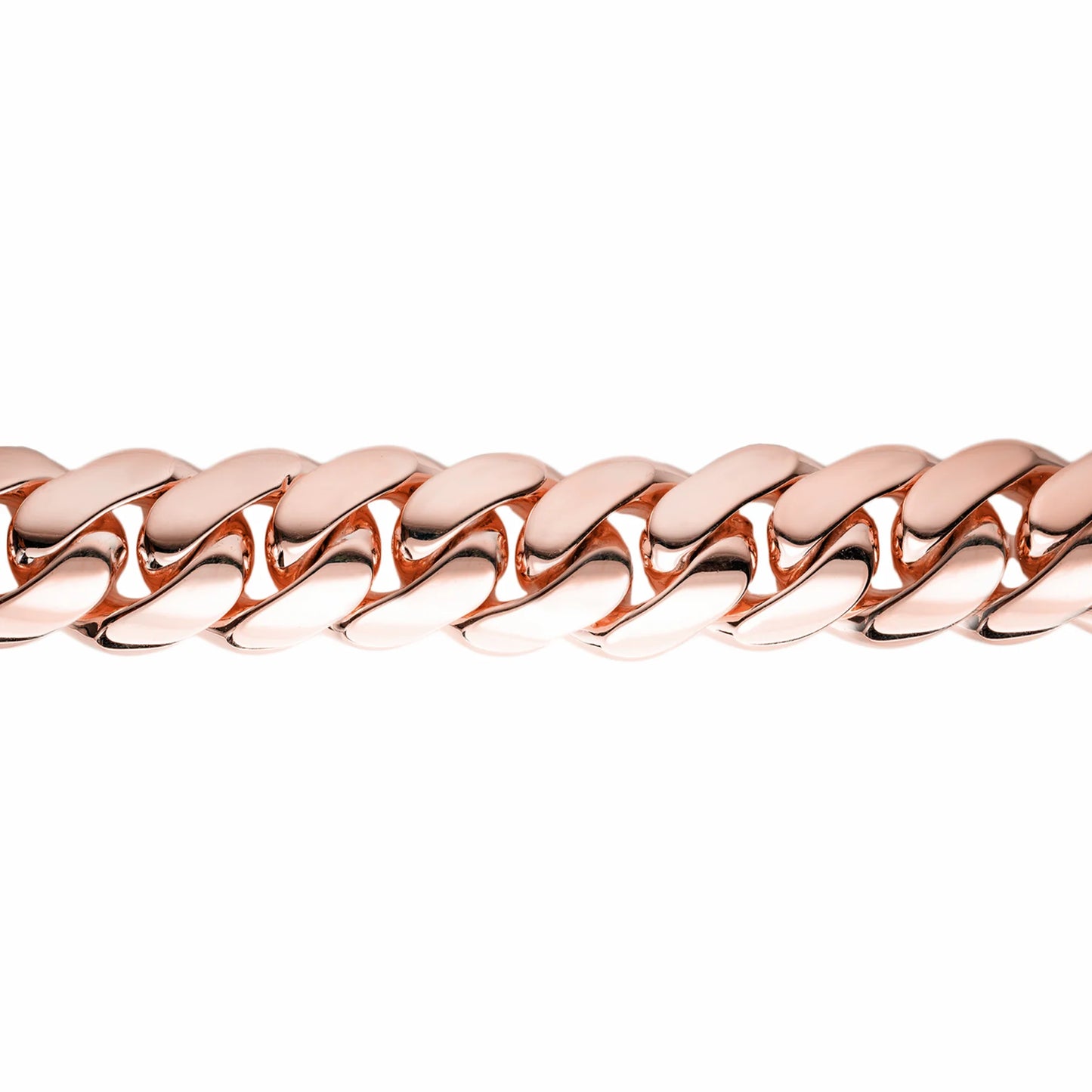 Cuban Link Bracelet – 10K/14K – Rose Gold – Size 7"/7.5"/8"/8.5"