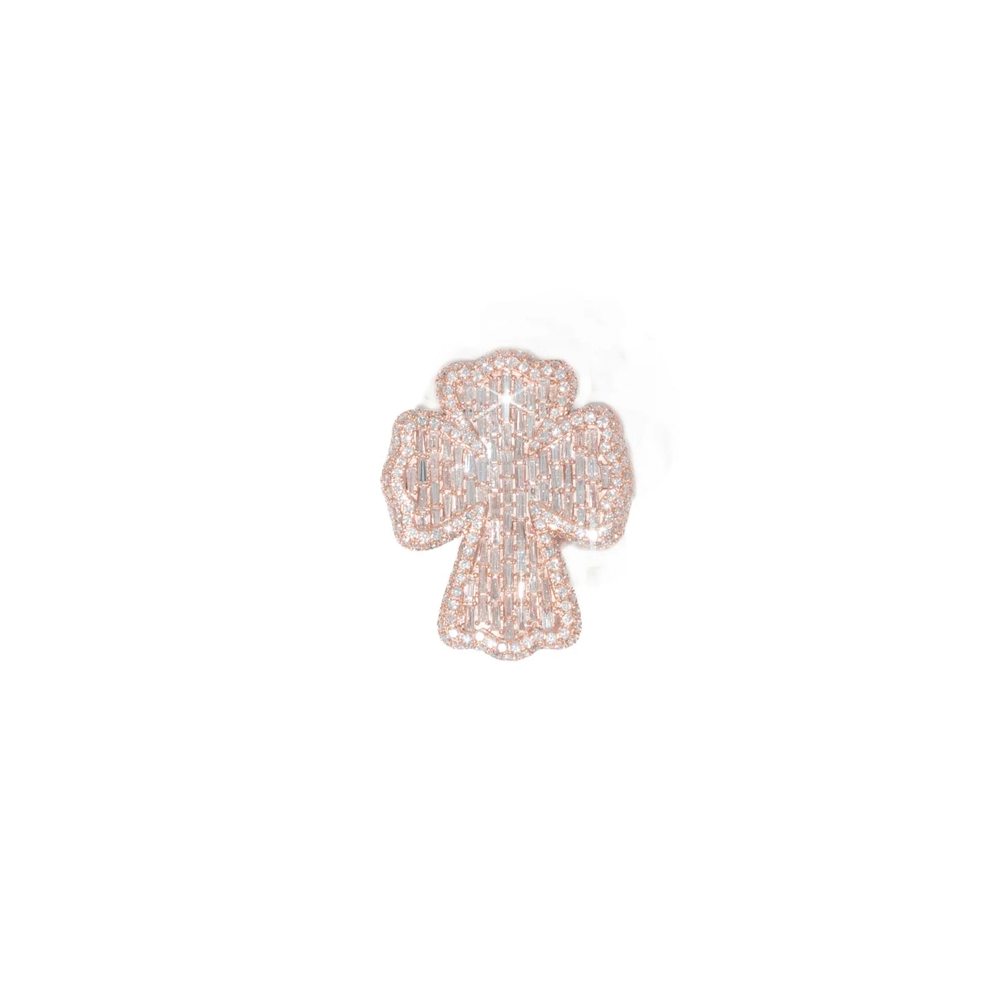 Ring With Diamonds & Baguettes - 10K - Rose Gold 18.13g - D 5.68 CT