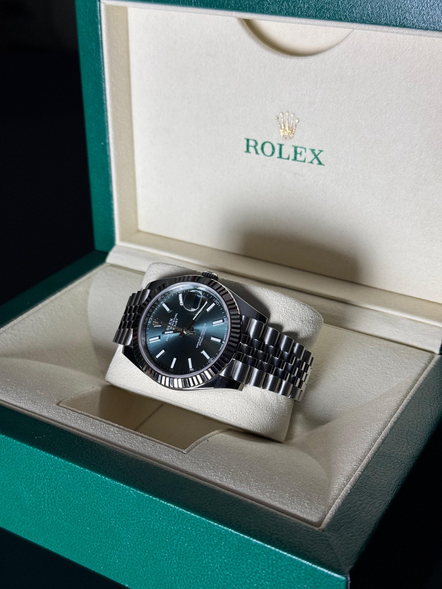 Rolex Datejust 41mm Green Mint Watch
