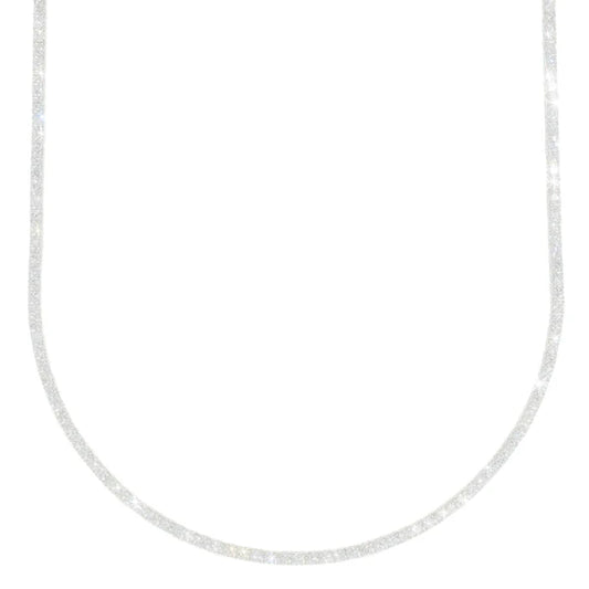 White Gold Tennis Chain - 18K Gold - DIA9.28CT - 22.40G - 21" inches