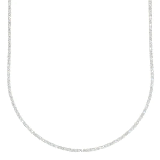 White Gold Tennis Chain - 14K Gold - DIA5.82CT - 18.60G - 22" inches