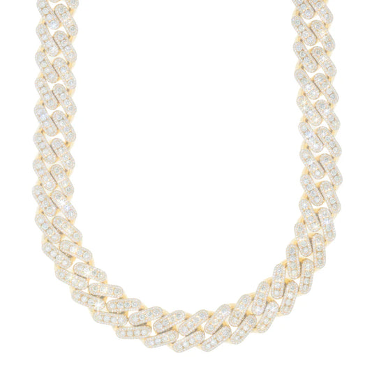 Cuban Link Chain - 10K Gold - Yellow Gold 431.50 gr - DIA 58.72 Ct - 22" inches