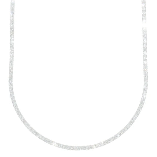 Woman's Tennis Chain - 14K Gold - Rose Gold - 17" inches