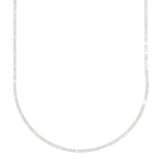 Woman's Tennis Chain - 14K Gold - White Gold - 17" inches