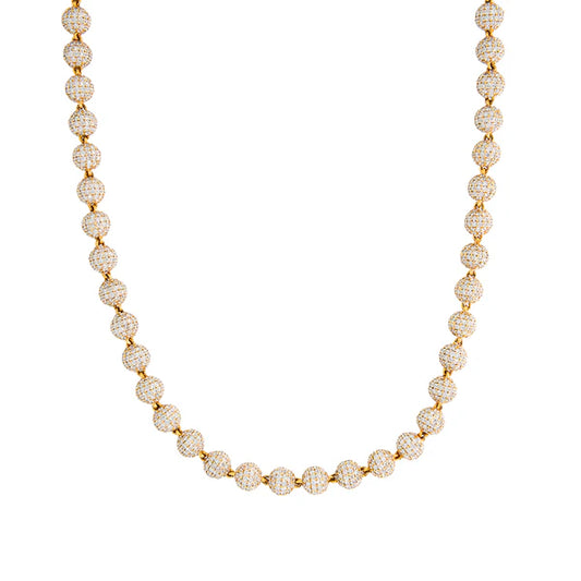 Ball Chain - 14K Gold - Yellow Gold - DIA 83.08CT - 92.50G - 26" inches