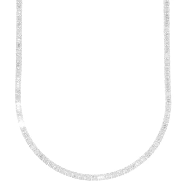 White Gold Tennis Chain - 14K Gold - DIA22.82CT - 43.70G- 21" inches