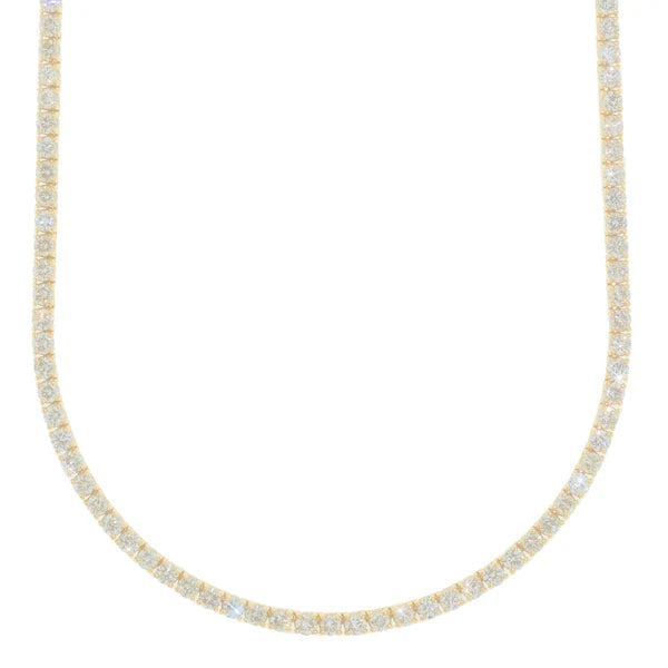 Yellow Gold Tennis Chain - 14K Gold - DIA31.28CT - 43.0G - 22" inches
