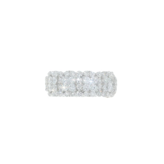 Eternity Ring – 18K – White Gold 5.22g – D 5.05 CT