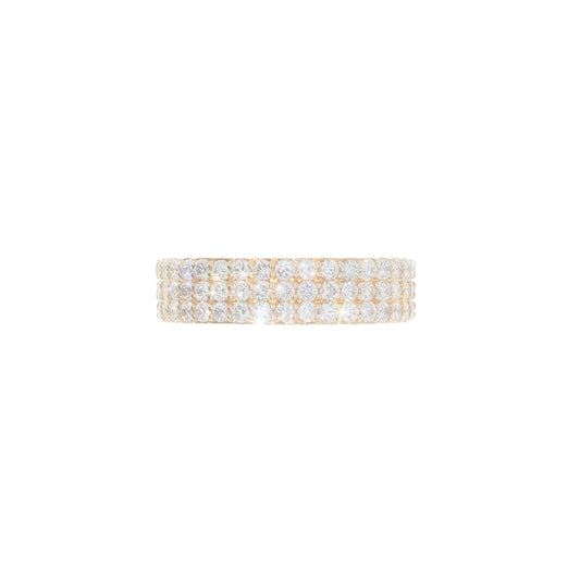 Men's Eternity Ring – 14K – Yellow Gold 6.70g – D 4.18 CT