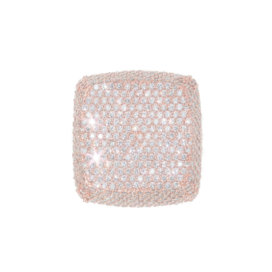 Ring With Diamonds - 10K - Rose Gold 28.3g - D 11.51 CT