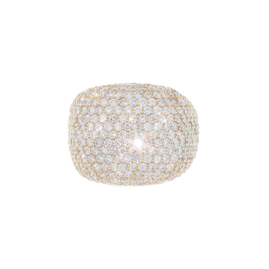 Ring With Diamonds - 14K - Yellow Gold 21.10g - D 9.00 CT