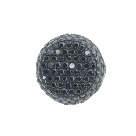 Ring With Black Diamonds – 14K – Black Gold 24.90g – D 23.19 CT