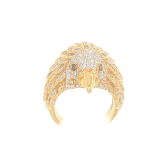 Eagle Ring – 14K – Yellow Gold 44.0 g – D 2.85 CT