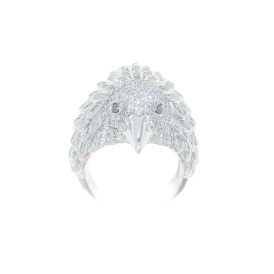 Eagle Ring – 14K – Yellow Gold 44g – D 2.85 CT