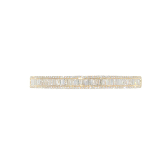 Bangle With Diamond’s & Emerald’s - 18K - Yellow Gold 20.8g - D 5.90 CT