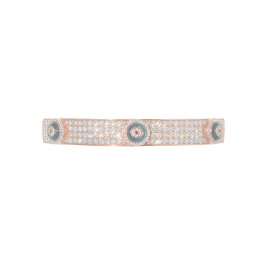 Bangle With Diamond's - 18K - Rose Gold 27.3g - D 3.15 CT
