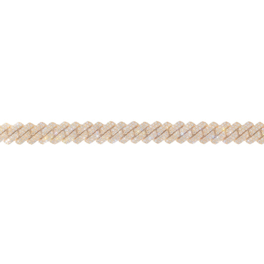 Cuban Link Bracelet - 10K - Yellow Gold 99.70g - D 14.20 ct - 7 inches