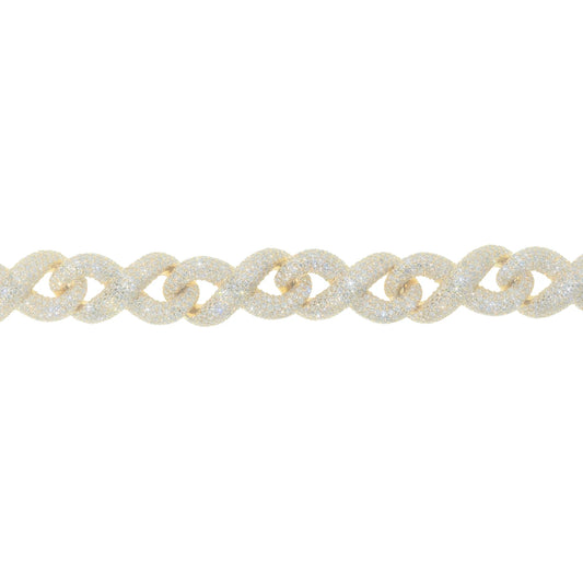 Infinity Link Bracelet - 14K - Yellow Gold 125.30 g - D 21.0 ct - 8 inches