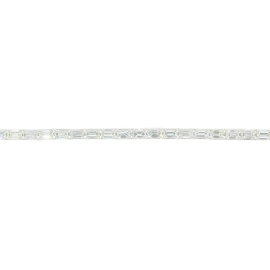 Emerald Bracelet – 14K – White Gold 16.70 g – D 11.16 CT – 8 inches